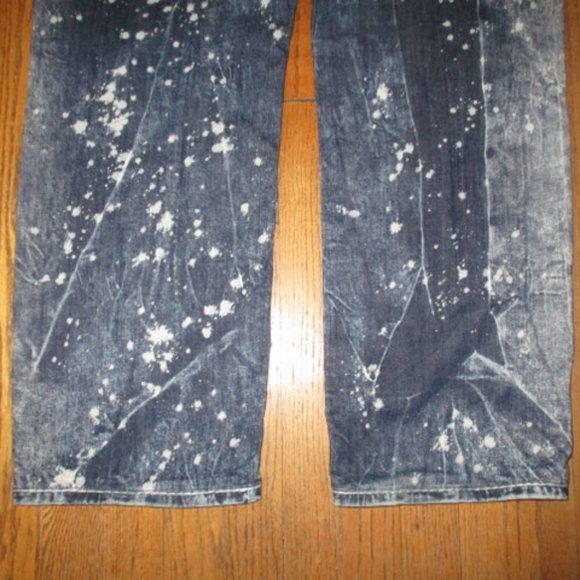 ROCK REVIVAL Chenko Straight Acid Splatter Jeans Sz 38 - Picture 10 of 12